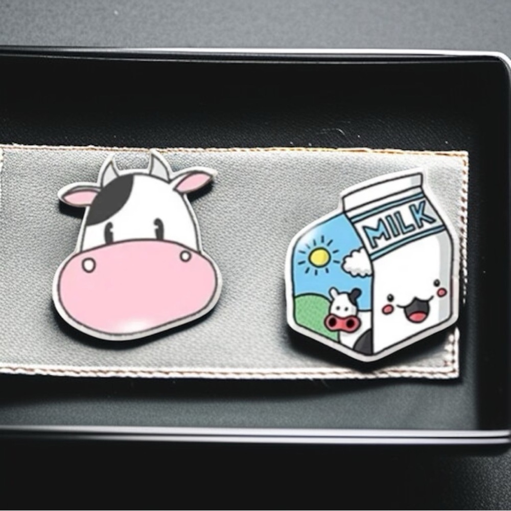 Moo-tiful Moments: Cow & Milk Stud Earrings! 🐄🥛 NWT Farm Life Studs